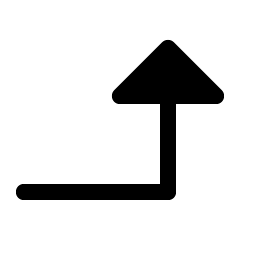 arrow elbow right up fill icon
