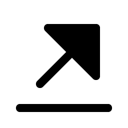 arrow line up right fill icon