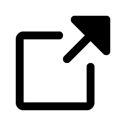arrow square out fill icon