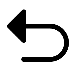 arrow u up left fill icon