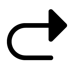 arrow u up right fill icon