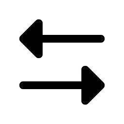 arrows left right fill icon
