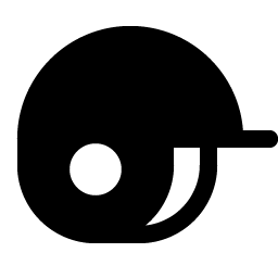 baseball helmet fill icon