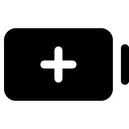 battery plus fill icon
