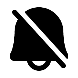 bell slash fill icon