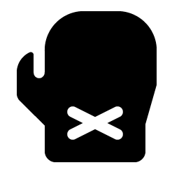 boxing glove fill icon
