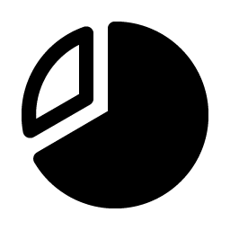 chart pie slice fill icon