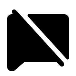 chat slash fill icon