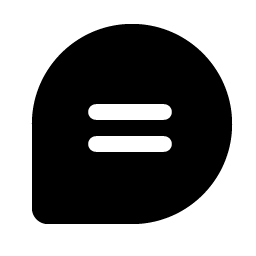 chat teardrop text fill icon