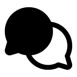 chats circle fill icon