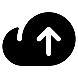 cloud arrow up fill icon