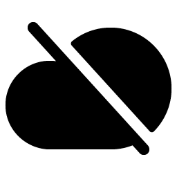cloud slash fill icon