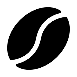 coffee bean fill icon