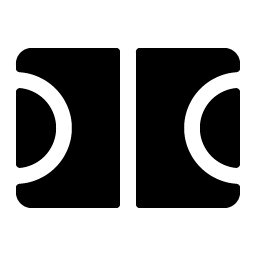 court basketball fill icon