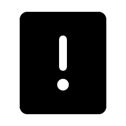 exclamation mark fill icon