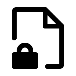 file lock fill icon