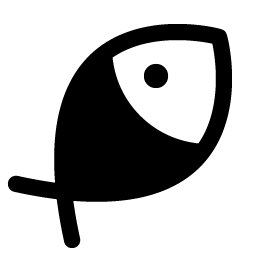 fish simple fill icon