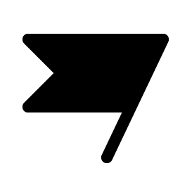 flag banner fill icon