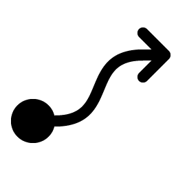 flow arrow fill icon