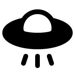 flying saucer fill icon