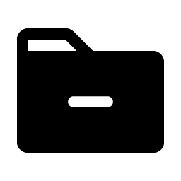folder minus fill icon