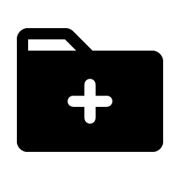 folder plus fill icon