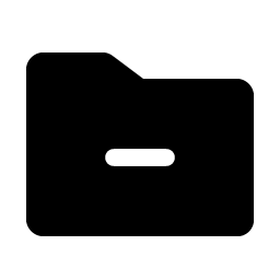 folder simple minus fill icon