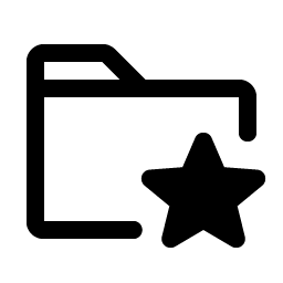 folder star fill icon