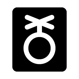 gender nonbinary fill icon