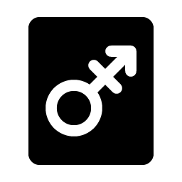 gender transgender fill icon