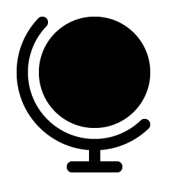 globe stand fill icon