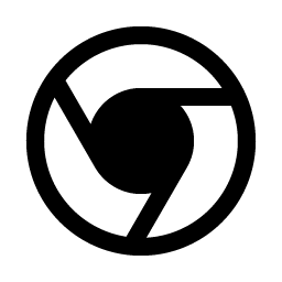 google chrome logo fill icon