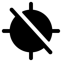 gps slash fill icon