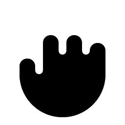 hand grabbing fill icon