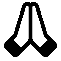 hands praying fill icon