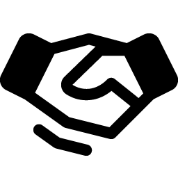 handshake fill icon