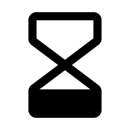 hourglass low fill icon