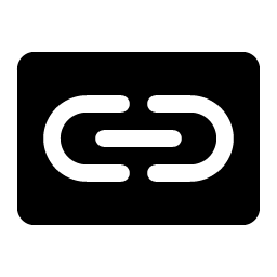 link simple horizontal fill icon