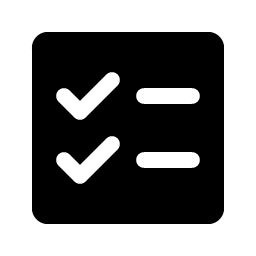 list checks fill icon