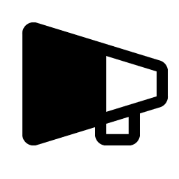 megaphone simple fill icon