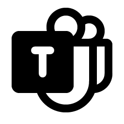 microsoft teams logo fill icon