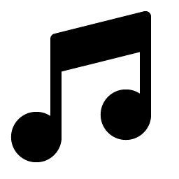 music notes fill icon
