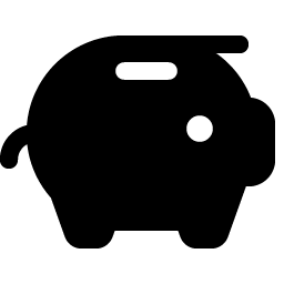 piggy bank fill icon