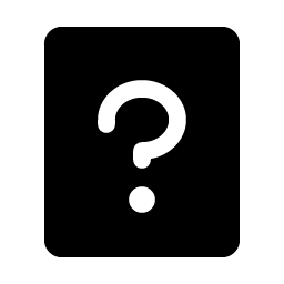 question mark fill icon