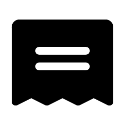 receipt fill icon