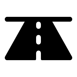road horizon fill icon