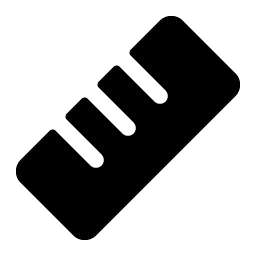 ruler fill icon