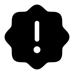 seal warning fill icon