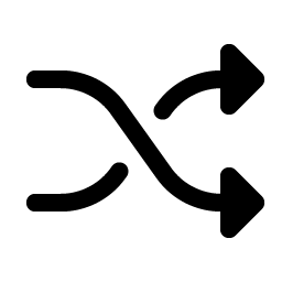 shuffle fill icon