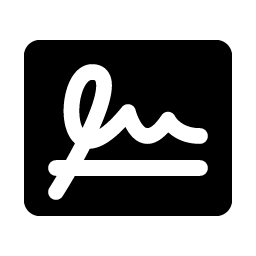signature fill icon